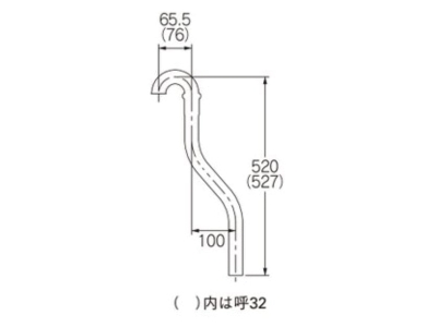 偏芯ステッキ管