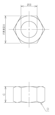 メーター用フクロナット（塩ビ用）