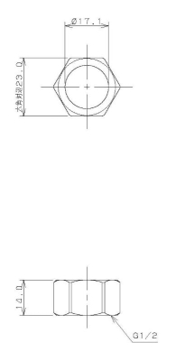 フレキパイプ用フクロナット（ナットのみ）