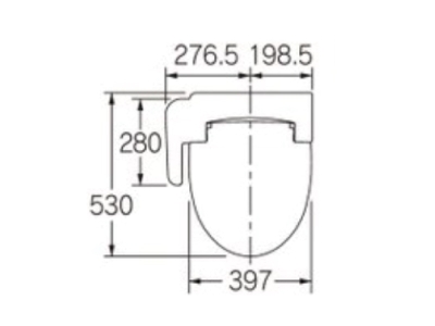 カクダイ-トイレ 温水洗浄便座（操作パネル式） #235-008|工具、大工道具、塗装用品なら愛道具館