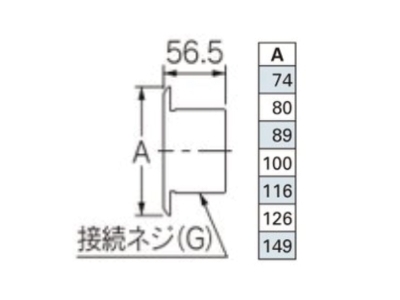 カクダイ-排水・通気 吐出金具 #400-507-40|工具、大工道具、塗装用品