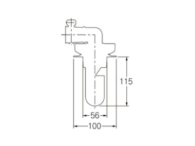 通気弁付洗濯機用排水トラップ