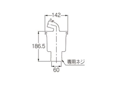 縦引トラップ　ホワイト