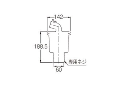 縦引トラップ　ホワイト