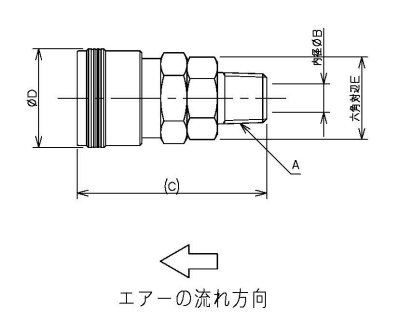 外ネジソケット