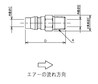 外ネジプラグ