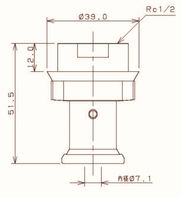 JKロック床用水栓ボックスアダプター（ワンタッチ）