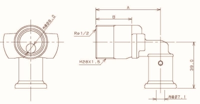 JKロックジョイントボックス用アダプター（ワンタッチ）