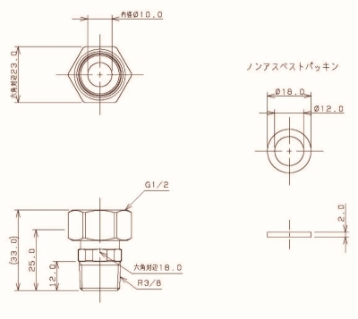 片ナットユニオン