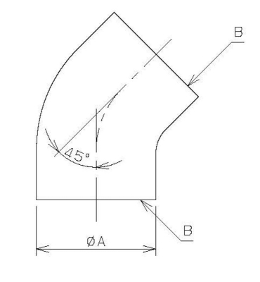 砲金45°エルボ