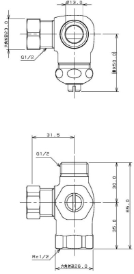 ストレート形分岐金具胴体