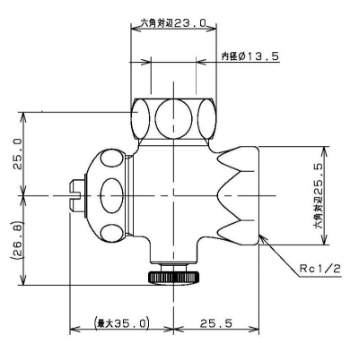 D式止水栓胴体
