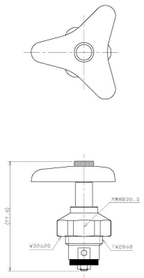 凍結防止水栓上部（20用）