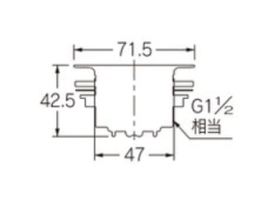 プレス両用排水栓（小）