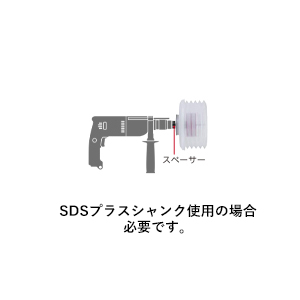 エスロック 集塵ライトホルダー ホルソー