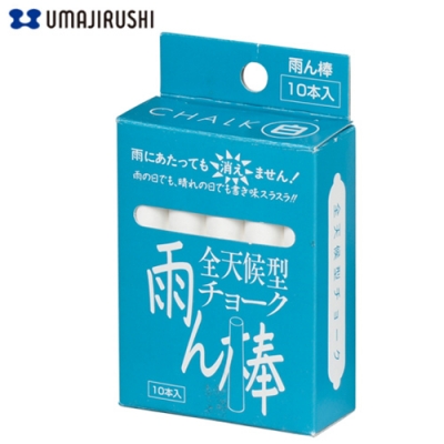 全天候型チョーク　雨ん棒　C801　白　10本入