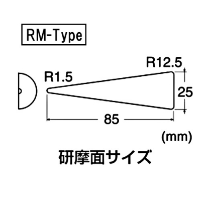 NTドレッサー　曲面研磨用　RMタイプ　中目