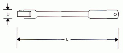 ナットスピンナーハンドル 差込角12.7mm 全長300mm