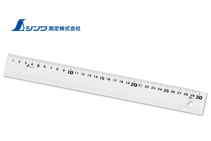 30cm　ホワイト　アルミ直尺　アル助