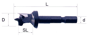 六角軸ダボ錐　No.70X　8mm