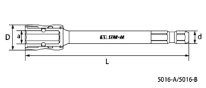 ジョイントアダプターA　No.5016　対辺10mm六角軸用