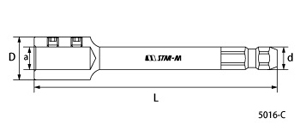 ジョイントアダプターC　No.5016　対辺12mm軸用