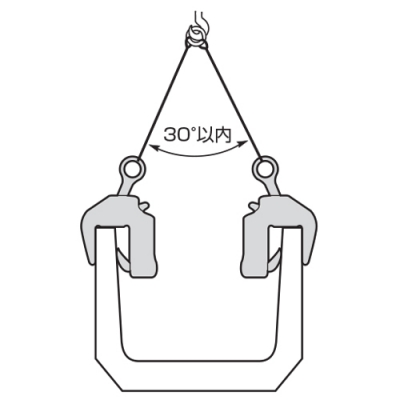 コンクリート二次製品用吊クランプ　マシンタイプ　250kg