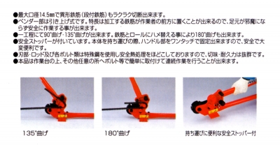 ベンダー付鉄筋カッター