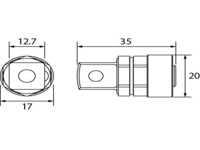 農機用爪交換レンチ用アダプター