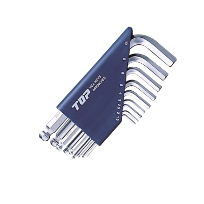 ボールポイントレンチ スタンダードタイプ セット(9本組) 対辺1.5～10.0mm