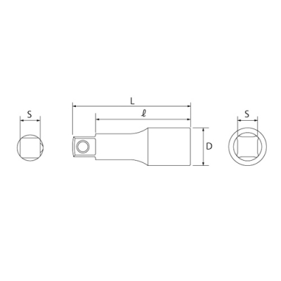 エクステンションバー(差込角12.7mm)　全長150mm