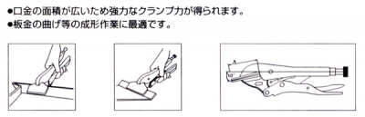 バイスプライヤ 板金用　VB200N