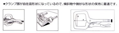 バイスプライヤ C型(皿付)　VC225S