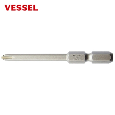 ギザビット　(+)2×φ4.5mm×全長65mm　硬度H　2本組　マグネット付　六角軸6.35×13