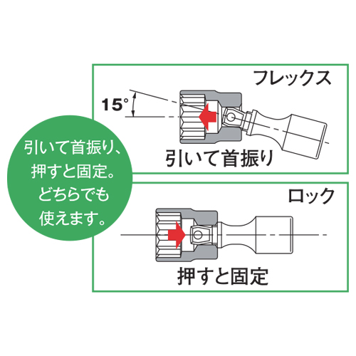 TOP/トップ工業 フレックスエクステンションバー(差込角12.7mm) 全長