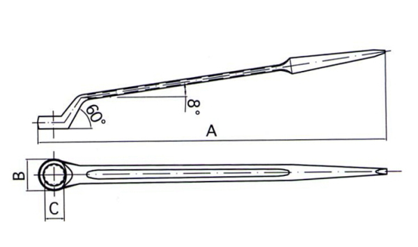 ハマコS.S X-SPARK 防爆片口メガネレンチ CBKR-17 [A020204] - 特殊工具